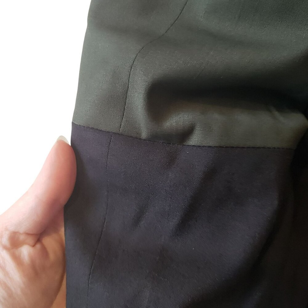 NEW Grogo Black Dark Green Wool Double Breasted Mens Suit Jacket EU 46 - Picture 10 of 15